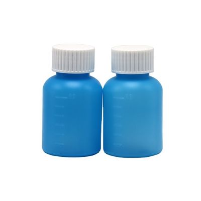 Industrielle Medizin 60ml/2oz HDPE Sirup Flasche Weiß/Blau Opaque Anti-Ultraviolett