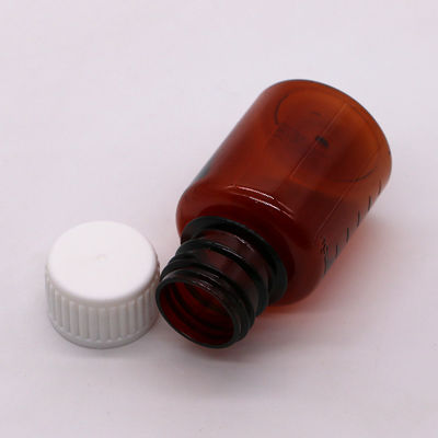 2OZ/60ml/cc PET Braune Medizin-Klassifizierungsskala Flüssigkeitsflasche für Zigarettenöl