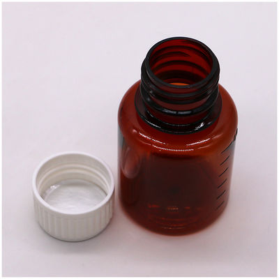 2OZ/60ml/cc PET Braune Medizin-Klassifizierungsskala Flüssigkeitsflasche für Zigarettenöl
