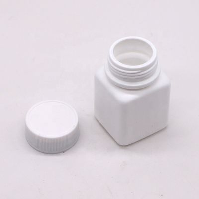 Industrielle Pharmazeutische HDPE 30cc Quadrat Plastikpille Kapselflasche mit Schraubverschluss