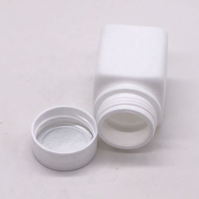 Industrielle Pharmazeutische HDPE 30cc Quadrat Plastikpille Kapselflasche mit Schraubverschluss