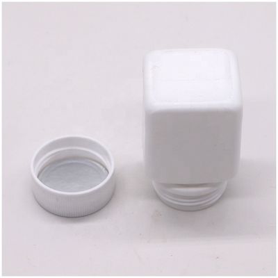 Industrielle Pharmazeutische HDPE 30cc Quadrat Plastikpille Kapselflasche mit Schraubverschluss