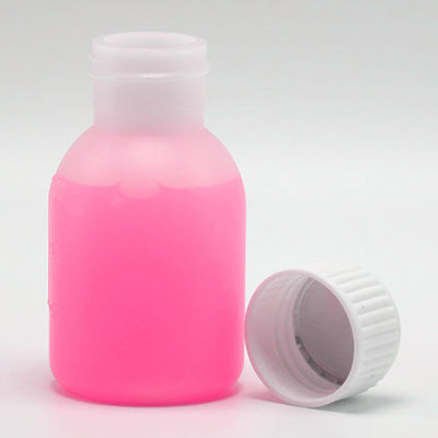 PE-Sirupflasche 60 ml/2 oz in weiß/blau opaque Farbe für individuelle Farboptionen