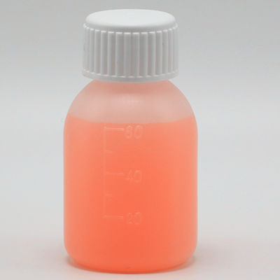 PE-Sirupflasche 60 ml/2 oz in weiß/blau opaque Farbe für individuelle Farboptionen