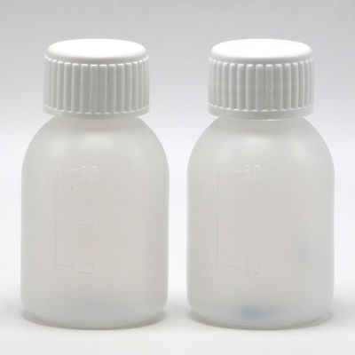 PE-Sirupflasche 60 ml/2 oz in weiß/blau opaque Farbe für individuelle Farboptionen