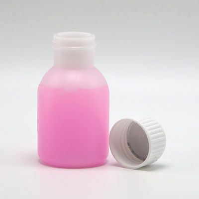 PE-Sirupflasche 60 ml/2 oz in weiß/blau opaque Farbe für individuelle Farboptionen