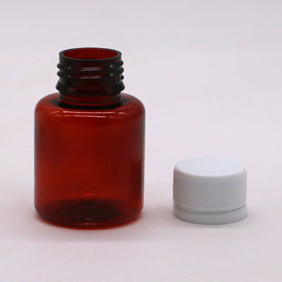 70ml PET- Amber- Ahorn- Husten- Sirup- Flasche mit Oralflüssigkeit mit Sicherheitskappe und Wärmesiegel