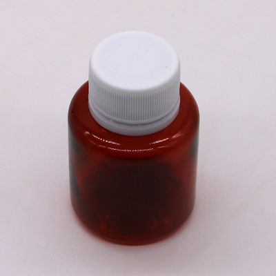 70ml PET- Amber- Ahorn- Husten- Sirup- Flasche mit Oralflüssigkeit mit Sicherheitskappe und Wärmesiegel