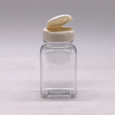 Medikamentenflasche 100 ml PET-Flasche aus Quadratplastik mit individueller Farbe und verschiedenen Deckeln