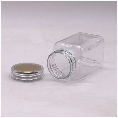 Medikamentenflasche 100 ml PET-Flasche aus Quadratplastik mit individueller Farbe und verschiedenen Deckeln