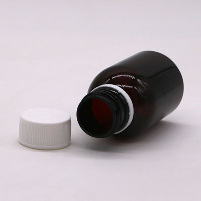 80 ml PET-Ahorn-Husten-Sirup-Flasche mit Oralflüssigkeit mit Bildschirmdruck und Sicherheitskappe