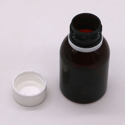 80 ml PET-Ahorn-Husten-Sirup-Flasche mit Oralflüssigkeit mit Bildschirmdruck und Sicherheitskappe