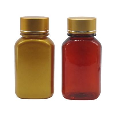 Anpassungsfähige Farbe 150ml PET-Quadratflaschen aus flachem Kunststoff mit unterschiedlichen Deckeln