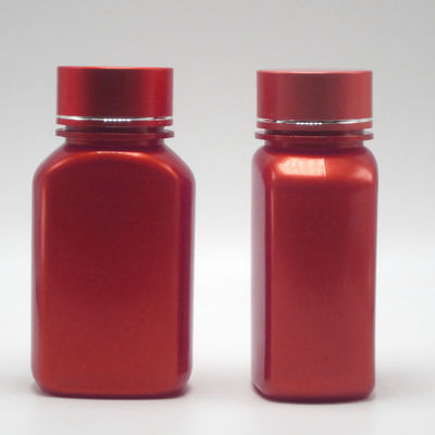 Anpassungsfähige Farbe 150ml PET-Quadratflaschen aus flachem Kunststoff mit unterschiedlichen Deckeln