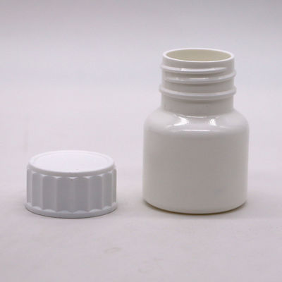 Personalisiertes Logo 30ml PE weiße Pille Medizinflasche mit Schraubkappe hohe Haltbarkeit