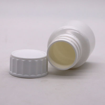 Personalisiertes Logo 30ml PE weiße Pille Medizinflasche mit Schraubkappe hohe Haltbarkeit