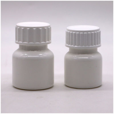 Personalisiertes Logo 30ml PE weiße Pille Medizinflasche mit Schraubkappe hohe Haltbarkeit