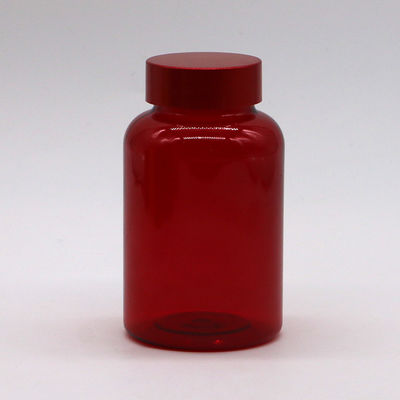 PET-Kunststoff Typ 175ML/6OZ Kapselpille Medikamentenflasche mit CRC-Schrauben-Flip-Top-Kappen