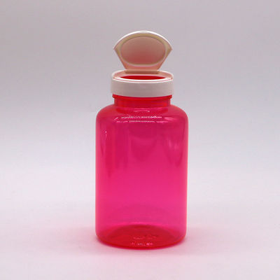 300 ml / 10oz Runde Form PET Plastikflasche mit Flip Top Kappe für Pille Flaschenbehälter