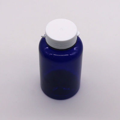 Halsbandmaterial PET 200cc Runde Plastikflasche Medizinbehälter mit leicht zu ziehenden Ringkappen