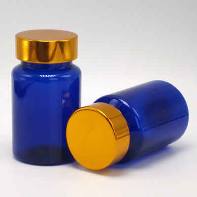 100 ml PET-Amber-Plastikpille/Vitaminflasche/Kapselflasche mit Kindersicherheitsdeckel und Schraubkappe