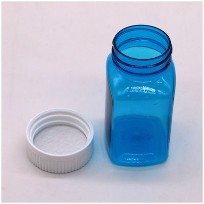 Festflasche Pulverflasche mit Schraubverschluss 120 ml PET-Quadrat-transparente Plastikflasche
