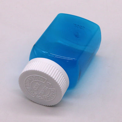 Festflasche Pulverflasche mit Schraubverschluss 120 ml PET-Quadrat-transparente Plastikflasche