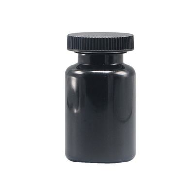 90mL PET-Rundflasche aus Kunststoff für Medikamente Feststofftablette Kapsel Aufbewahrung