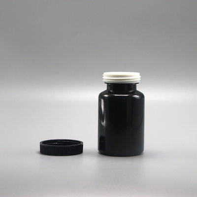 90mL PET-Rundflasche aus Kunststoff für Medikamente Feststofftablette Kapsel Aufbewahrung