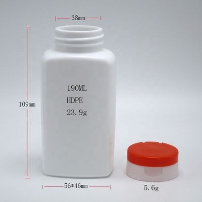 Siebdruck 190 ml HDPE-Flasche für Medizin-Ergänzungsmittel
