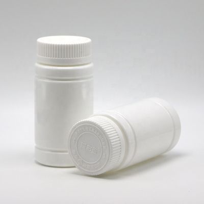 Personalisiertes Logo PE leere Plastikflasche in Bambusform mit Schraubkappe für Pillen Kapsel Tabletten Medizin Ergänzung 5OZ 150ml