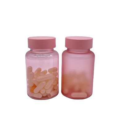 Individuell angepasste 120 ml PET Matte Fertigflasche mit Schraubverschluss für Ergänzungspillenkapsel