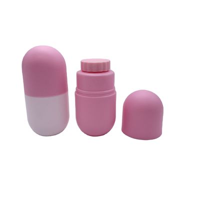 Arzneimittelbehälter Farbflasche in Kapselform mit Schraubkappe