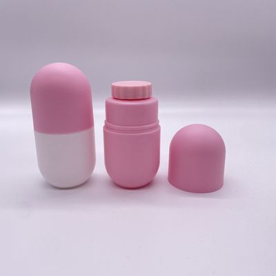 Arzneimittelbehälter Farbflasche in Kapselform mit Schraubkappe