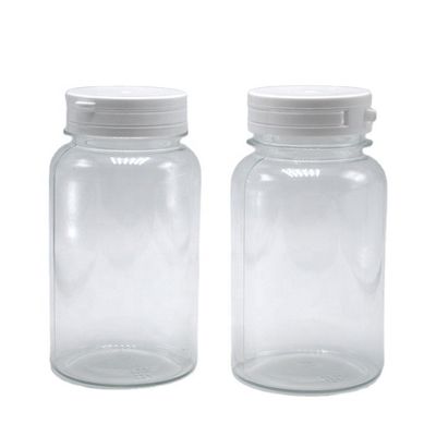 Rundförmige 220 ml PET-Plastikflasche mit abreißbarem Deckel