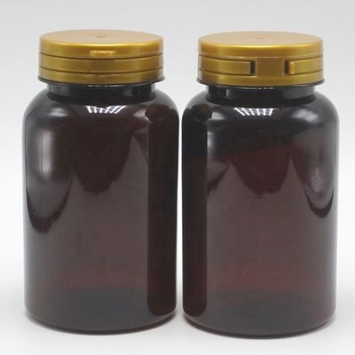 Rundförmige 220 ml PET-Plastikflasche mit abreißbarem Deckel