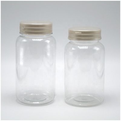 Rundförmige 220 ml PET-Plastikflasche mit abreißbarem Deckel