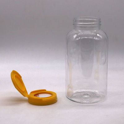 Anpassungsfähige Flasche für Pillen mit breitem Mund PET-Flasche für die Verpackung von Arzneimittelzusätzen