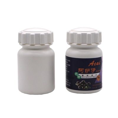 Medizin Feststofftablette Kapsel Aufbewahrung 175 ml PE Plastikflasche mit Getriebeabdeckung