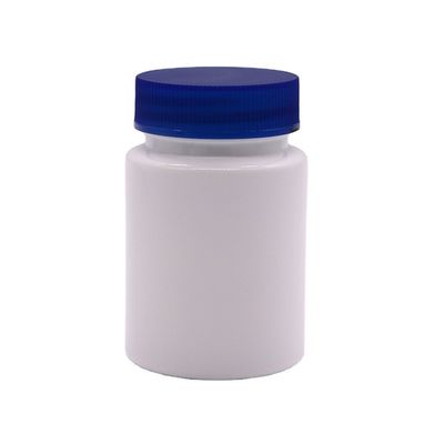 80 ml HDPE-Flasche mit breitem Mund, leere Kapselbehälter mit Schraubenkappe und Kinderschutzkappe