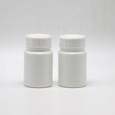30 ml Fassungsvermögen HDPE Tragbare weiße Plastiktablettenbehälter mit Kindersicherheitskappe