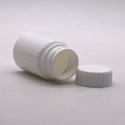 30 ml Fassungsvermögen HDPE Tragbare weiße Plastiktablettenbehälter mit Kindersicherheitskappe