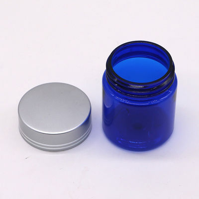 Nachfüllbare 40ml/1.3oz PET-Pille Kapsel Fischölflasche mit Silber-Aluminium-Schraubkappe