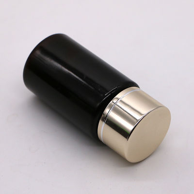 GMP 50ML PET Plastik Medizin Tabletten Pille Flasche Behälter mit Gold Silber Beschichtung Kappe