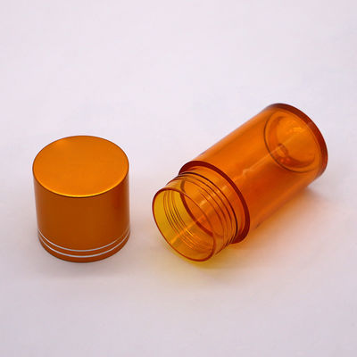 Nachfüllbare 60 ml PET-Pille Kapsel Fischölflasche mit Gold Silber Aluminium Schraubkappe