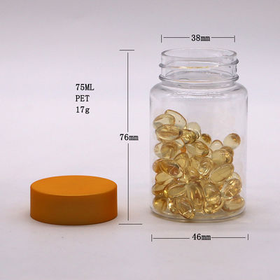 Durchsichtige Zylinderkappe für die Herstellung von 75 ml PET-Gläsern