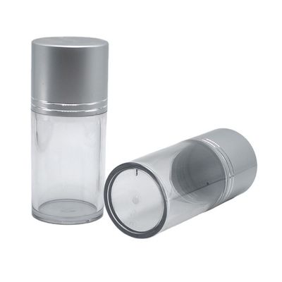 80 ml PET-Zylinderform Breitmond-Plastik-Transparente Flasche mit leicht zu entfernenden Aluminiumdeckeln