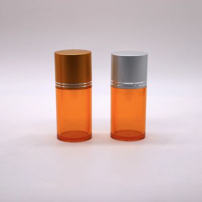 80 ml PET-Zylinderform Breitmond-Plastik-Transparente Flasche mit leicht zu entfernenden Aluminiumdeckeln