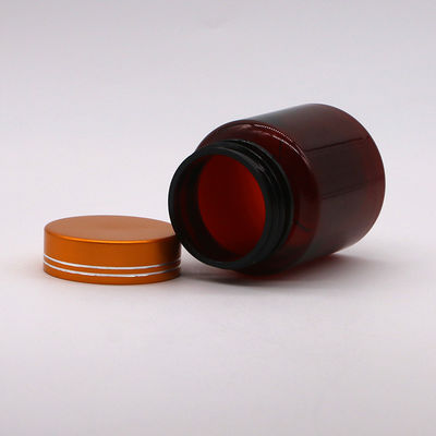 Goldbeschichtung Kappe PET Medizinflasche für Pillen Tabletten Kapsel 100cc Wiederauffüllbar und steril
