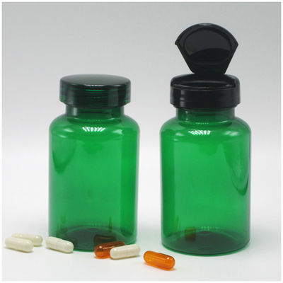 Durchsichtige Supplementflaschen 120mL 4oz PET-Kapselflaschen mit Sicherheitskappe